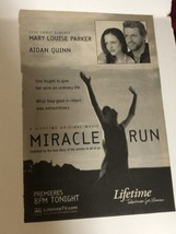 Miracle Run Tv Guide Print Ad Advertisement Mary Louise Parker Aidan Quinn TV1 - £4.67 GBP
