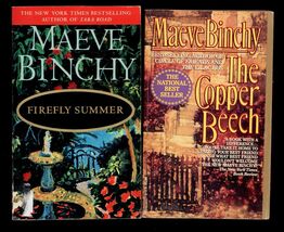 LOT of TWO paperback books by MAEVE BINCHY * Copper Beech - Firefly Summer - $3.95