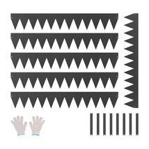 Steel Landscape Edging, 6 Packs 40 x 6 in Rust-Resistant Metal Landscape... - $66.34