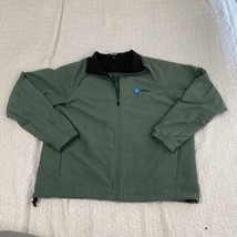 Women’s Nike Golf Clima-Fit Full Zip Jacket Lined Size L Green w/ Logo - £14.76 GBP