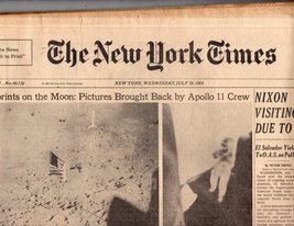 New York Times. Wednesday, July 30, 1969 - $7.00