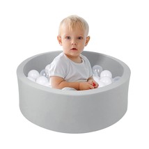 Small Memory Foam Ball Pit For Kids, Soft Ball Pool Round Ball Pit For T... - £39.10 GBP