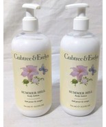 2 X Crabtree &amp; Evelyn Summer Hill Body Lotion 16.9 oz Each Pump  - £26.23 GBP