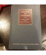 1976 Principles of Insurance By Mehr &amp;Cammack, 6thEditionHardcover - $14.31