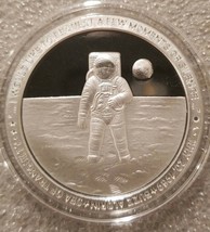 Apollo 11 Buzz Aldrin moment of silence Armstrong NASA 50, 1 oz .999 sil... - $69.00