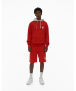 Helmut Lang Men&#39;s Lifeguard Hoodie in Fiery Red-Size Small - £79.48 GBP