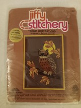 Jiffy Stitchery #480 Great Horned Owl by Barbara Jennings Vintage Needlework Kit - £19.63 GBP
