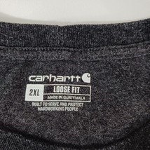 Carhartt K87 CRH Men's Gray Cotton Blend Workwear Short Sleeve T-Shirt Size 2XL image 3
