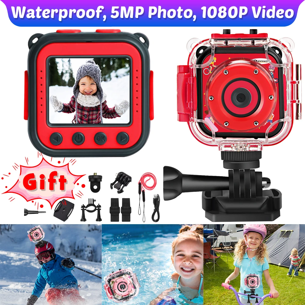 Kids Instant Photo Camera Child Waterproof Digital Camera Action Video Camera - £63.45 GBP+