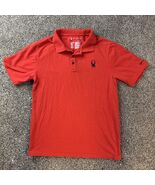 Spyder Men&#39;s (M) Medium Red Polo Shirt Short Sleeve Golf Athletic - $23.78 CAD