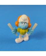 Kinder Surprise Peyo Smurfs In The City Air Traffic Control Smurf 1.5&quot; F... - $6.81 CAD