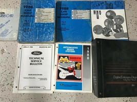 1988 Ford Mustang Service Workshop Shop Repair Manual Set W Evtm Pced Oem - £287.76 GBP