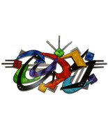 Crazy Contemporary Modern Abstract Art Wood Metal Wall Sculpture by DivaArt - $616.72 CAD
