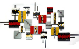 Unique Contemporary, Modern Designer Abstract wall Sculpture, Touch of Naples - £321.28 GBP