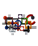 Your Total Distraction Wild MoDeRN ABStRaCT Art GeoMetric Wall SCULPTURE... - $603.03 CAD