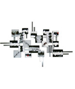 Monochrome Wall Sculpture-black white contemporary Abstract Geometric wa... - $379.99