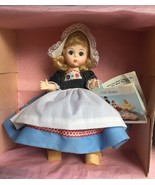 Vntg Madame Alexander 7-8&quot; Netherland Girl Doll Blonde/Blue Eyes #591 Or... - £13.82 GBP