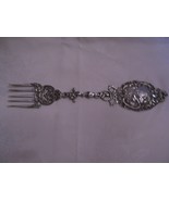 FABULOUS ENORMOUS VERY ORNATE DUTCH SILVER SERVING FORK HALLMARKED - £307.75 GBP