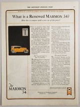 1920 Print Ad Renewed Marmon 34 Cars Nordyke Marmon Indianapolis,IN - £11.67 GBP