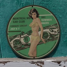 1963 Vintage Style Montreal MG Car Club Connor Circuit Fantasy Porcelain... - $125.00