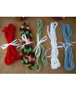14 Assorted Random Mix Knitted I-cord Crochet Thread Yarn. - €22,33 EUR