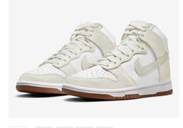 Authenticity Guarantee 
Nike Dunk High Sail Gum Sz 9.5 Women’s New - £113.58 GBP