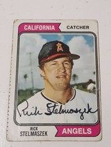 Rick Stelmaszek California Angels 1974 Topps Autograph Card #611 READ DESCRIP - £3.88 GBP