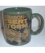 ceramic coffee mug: Operation Desert Storm; &quot;woodland camouflage&quot; with s... - $20.48 CAD