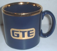 ceramic coffee mug: GTE telephone company; made in England - $285.10 MXN