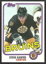 Boston Bruins Steve Kasper RC Rookie Card 1981 Topps Hockey Card #168 nr mt  - £0.99 GBP