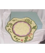 PartyLite Garden Lites Candle Garden Tray Cheery Yellow Green Red P8096 - $14.80