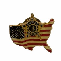 United States US Secret Service Police Law Enforcement Enamel Lapel Hat Pin - £11.90 GBP