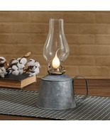 Electrified tin Oil Lamp with Glass Globe - $65.64 CAD