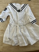 American Girl Samantha Saves the Day Midi Sailor Dress Pleasant Company Tag - £21.15 GBP