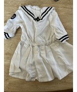 American Girl Samantha Saves the Day Midi Sailor Dress Pleasant Company Tag - £21.18 GBP
