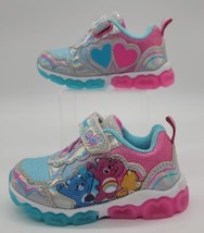 Care Bears Unlock The Magic Tennis Shoes Sneakers Light Up Girls Size 6 - £22.36 GBP