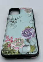 Phone Cases iPhone 11 Pro  Max Sky Blue floral 2 Slots  1 Pocket 6.46 Diagonally - £7.61 GBP