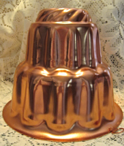 Aluminum  Mold- Jello, Mousse or Dessert-Copper Color-Tiered- 6 cups-USA - £5.50 GBP