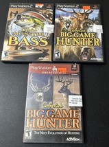 PS2 Cabela’s Lot Of Games - Big Game Hunter/Hunter 2008/Monster Bass Set Of 3! - £11.16 GBP