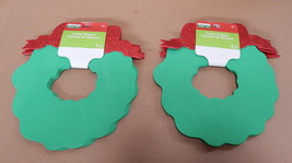 Foam Shapes Creatology Holiday 8pc 8&quot; x 6&quot; Michaels 3+ Christmas Wreaths... - $5.91
