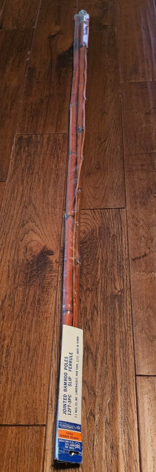 New Antique 12FT Jointed Bamboo Fishing Poles F.J. Niel Co Item image 2
