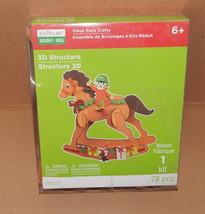 Creatology Christmas Holiday 3D Structure Foam Kit 78pc Rocking Horse &amp; ... - $6.91