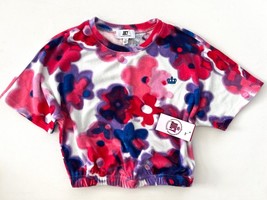 Juicy Couture Crew Neck Short Sleeve Crop Top All Over Floral ( XS ) - £93.42 GBP