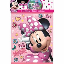Iconic Minnie Mouse 8 Ct Birthday Party Loot Favor Bags - £3.08 GBP