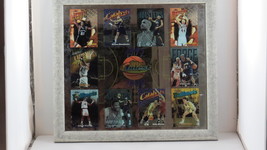 Late 1990&#39;s NBA Basketball Bar Mirror - Features Topps Cards Graphics - Rare  - £100.22 GBP