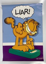 Vintage Garfield “Liar” Poster Approximately 19&quot;x13&quot; Argus Canada - £34.68 GBP