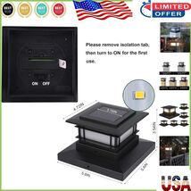 Solar Powered 6 Pack Post Lighting - 360-Degree Illumination for Outdoor... - $106.29 CAD