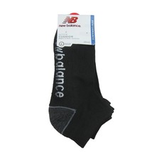 New Balance Active Cushion Quarter Cut Socks 6 Pack Mens Size 6-12.5 Bla... - $18.95