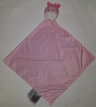 Pink Giraffe Carter's Child Mine Security Blanket Lovey Plush Rattle Polka Dot - $11.74