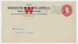 Winchester Repeating Arms New Haven CT vintage postal advertising cover envelope - £30.85 GBP
